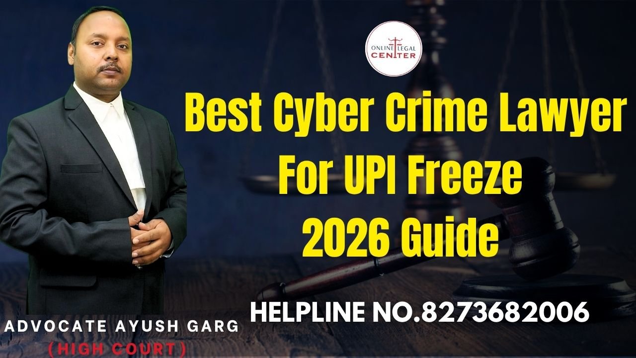 You are currently viewing Best Cyber Crime Lawyer For UPI Freeze 2026 Guide | Advocate Ayush Garg | 8273682006