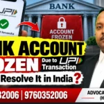 Bank Account Frozen Due to UPI Transaction How to Resolve It in India  | Advocate Ayush Garg | 8273682006
